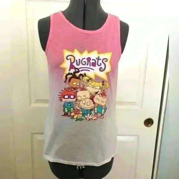 Nickelodeon Pink Rugrats Tanktop Juniors Medium - Picture 1 of 4